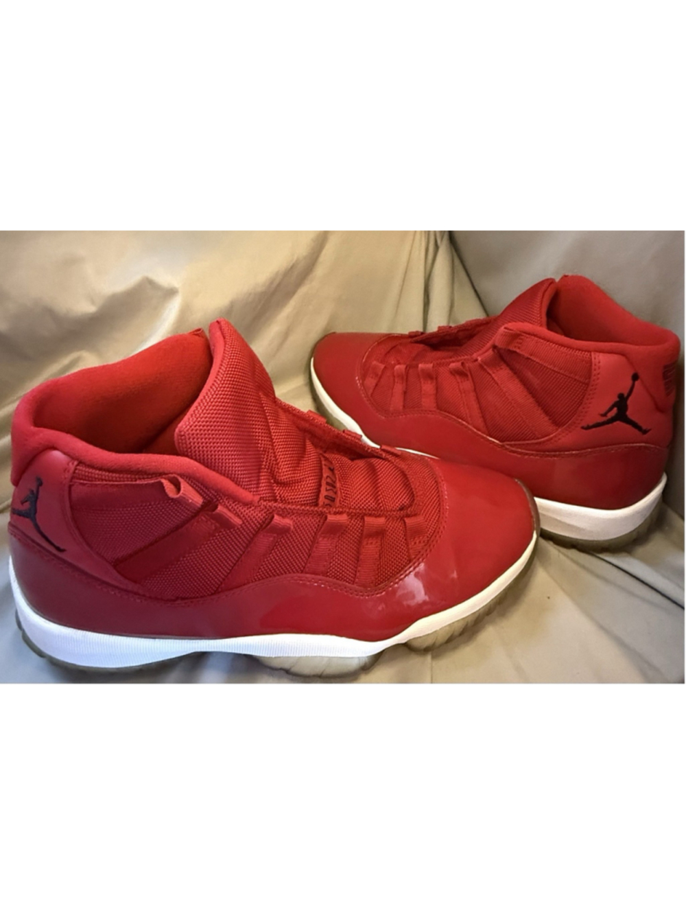 Air Jordan 11 Retro Win Like 96 Gym Red Black 378037-623 Men Size 9